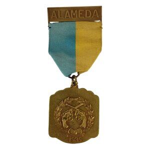 Alameda 1935  Award Metal Pin Vintage